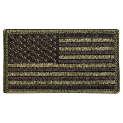 U.S. Flag patch 4.5 x 8.5 cm BLACK / OLIVE