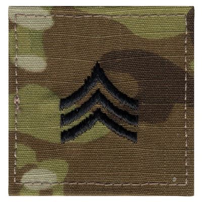 Sergeant Patch Rang Patch Rank Sergeant MULTICAM VELCRO ® | MILITARY RANGE