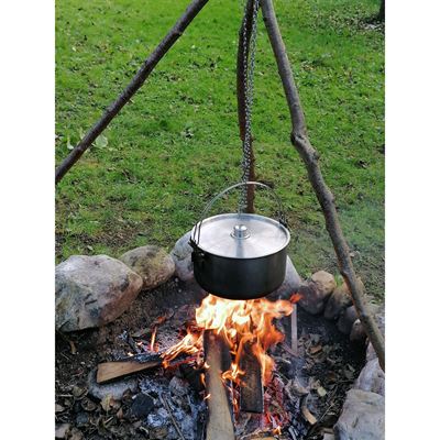 Stainless steel kettle HORDEN 10 ltr. double handle + feet