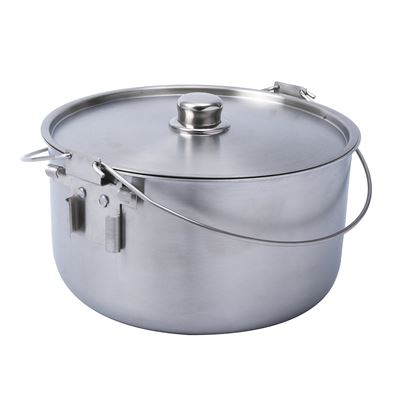 Stainless steel kettle HORDEN 10 ltr. double handle + feet