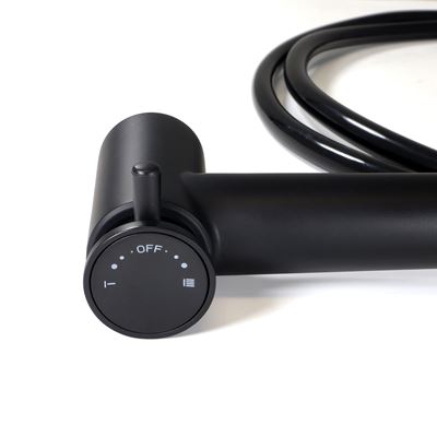 Shower with hose for filter canister