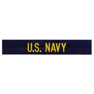 Patch "U. S. Navy" golden thread BLUE