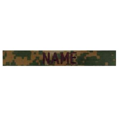 3x patch label "NAME" MARPAT WOODLAND
