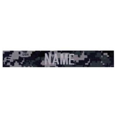 Patch label "NAME" silver thread DIGITAL NAVY