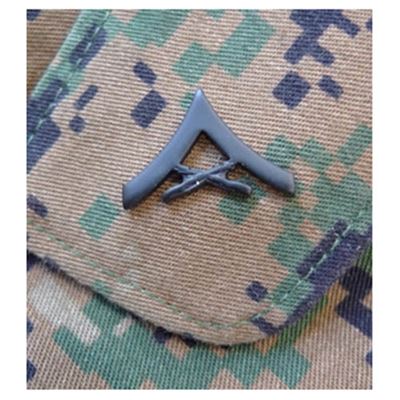 The rank badge USMC - LCPL. - BLACK