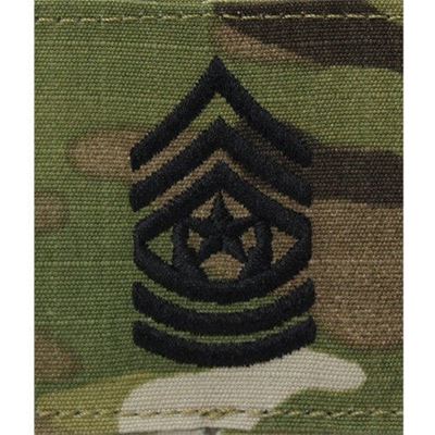 Patch Rank Command Sergeant Major E9 VELCRO OCP®