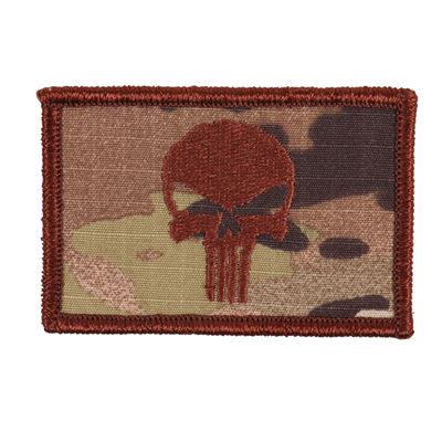 Patch SKULL SEAL velcro BROWN on MULTICAM