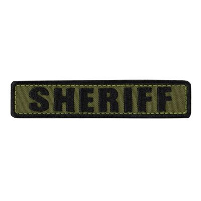 Patch SHERIFF 12,7 x 2,5 cm BLACK