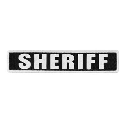 Patch SHERIFF 12,7 x 2,5 cm WHITE