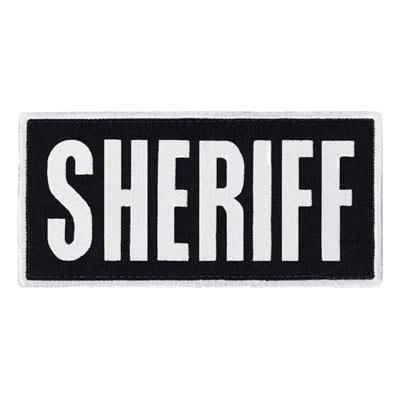 Patch SHERIFF 15,2 x 7,6 cm WHITE
