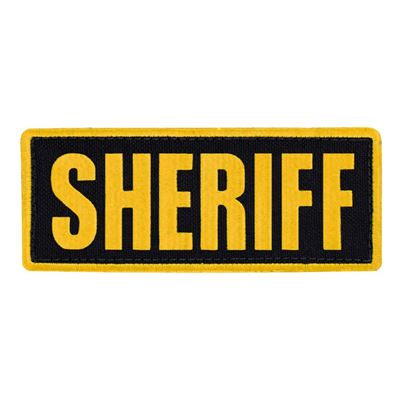 Patch SHERIFF 12,7 x 5 cm YELLOW