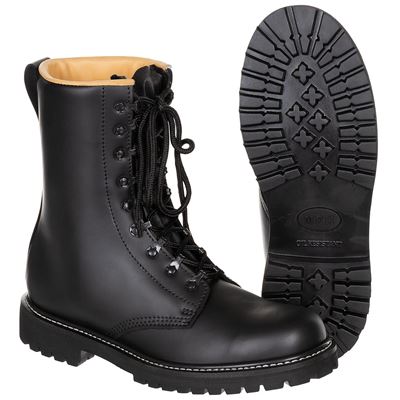 BW combat boots leather BLACK