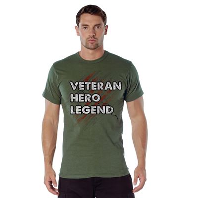 T-Shirt Veteran Hero Legend OLIVE DRAB