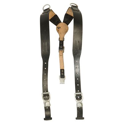WH Harness Suspenders Leather BLACK used