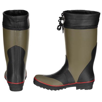 Rubber Boots Wellies GREEN/BLACK