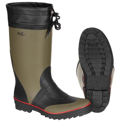 Rubber Boots Wellies GREEN/BLACK