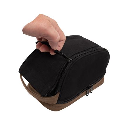 Rothco Deluxe Canvas Toiletry Travel Kit BLACK