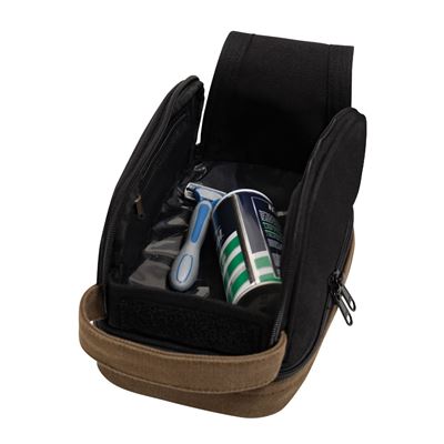 Rothco Deluxe Canvas Toiletry Travel Kit BLACK