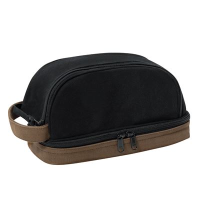 Rothco Deluxe Canvas Toiletry Travel Kit BLACK