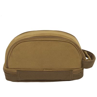 Rothco Deluxe Canvas Toiletry Travel Kit COYOTE