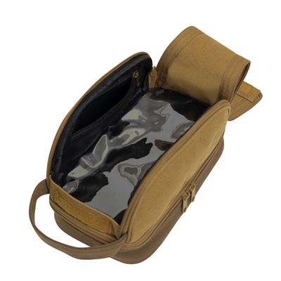 Rothco Deluxe Canvas Toiletry Travel Kit COYOTE