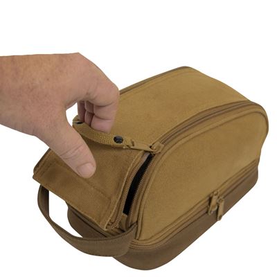 Rothco Deluxe Canvas Toiletry Travel Kit COYOTE