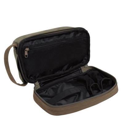 Rothco Deluxe Canvas Toiletry Travel Kit OLIVE DRAB