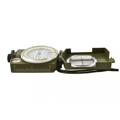 ARMY-style metal GREEN compass with case  185717 6