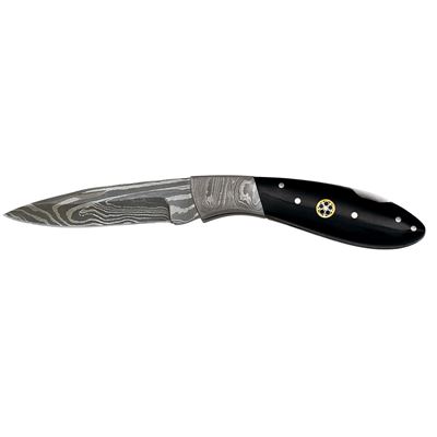 Black Damascus Pocket Knife 18746