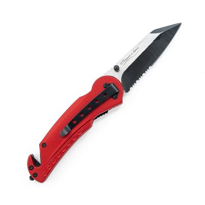 Folding Knife SEG-2 MEDIC kombi edge RED