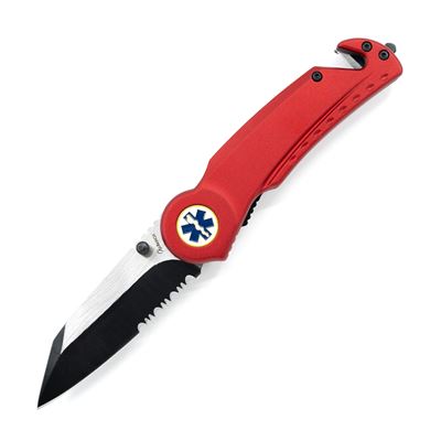Folding Knife SEG-2 MEDIC kombi edge RED