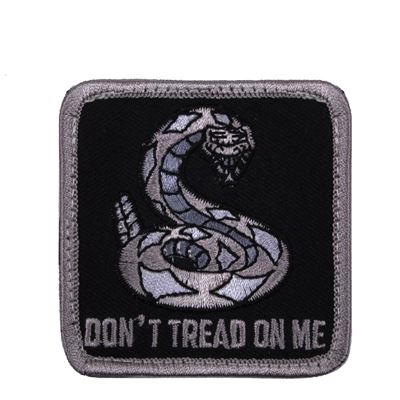 Velcro patch DON´T TREAD ON ME BLACK