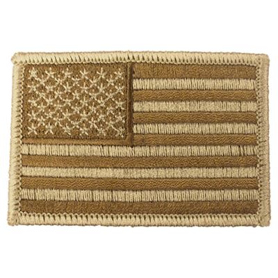 U.S. Flag Patch 5 x 7,5 cm DESERT