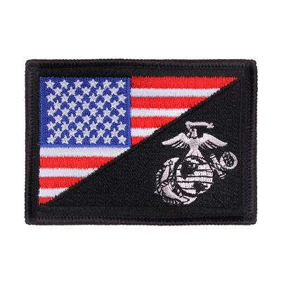 Velcro US Flag/USMC Globe and Anchor Patch