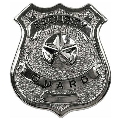 SECURITY GUARD silver badge
