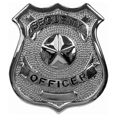 SECURITY OFFICER Badge SILVER
