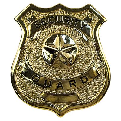 Badge SECURITY GUARD GOLD