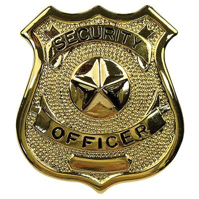 SECURITY OFFICER Badge GOLD