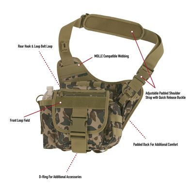 Tactical Shoulder Bag FRED BEAR CAMO