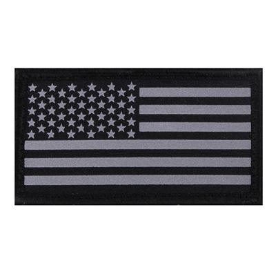 REFLECTIVE Flag Patch With Hook Back