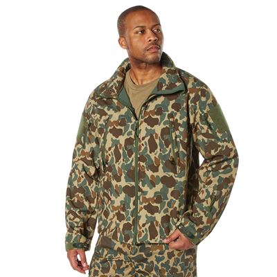 TACTICAL hooded jacket softshell FRED BEAR CAMO