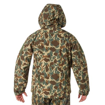 TACTICAL hooded jacket softshell FRED BEAR CAMO