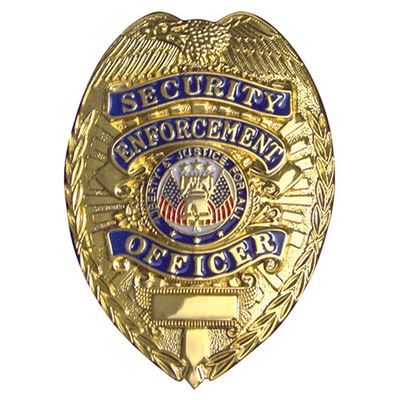 Badge DELUXE SECURITY ENFORCEMENT OFFICER GOLD