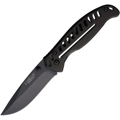 Folding knife 19430 with drop point blade BLACK