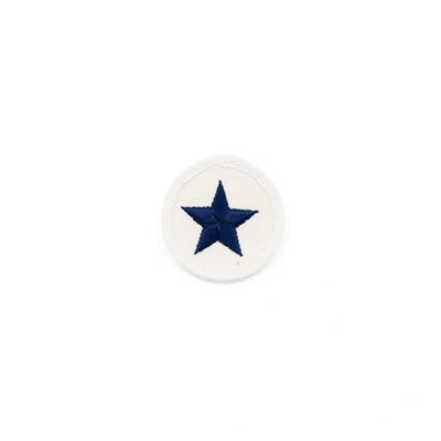 NVA Marine Round Patch Star WHITE