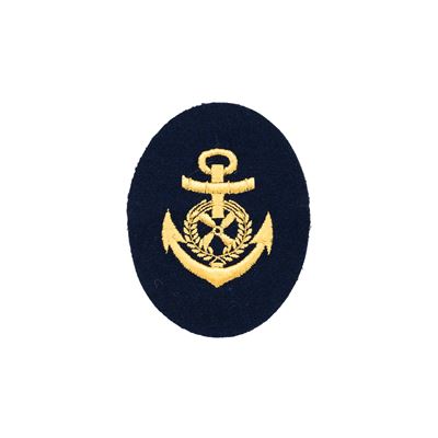 NVA patch gold anchor with propeller BLUE