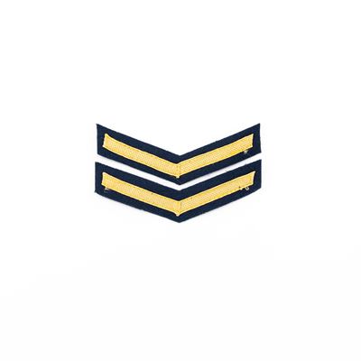 Patch rank NVA Navy GOLD Pair