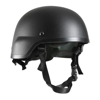 Helmet MICH2000 U.S. ABS plastic black with padding