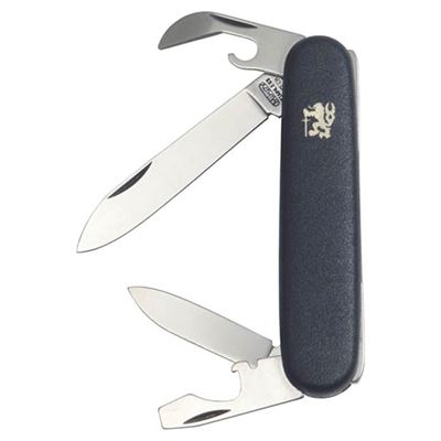 Knife NH 4-closing stainless steel black plastic handle