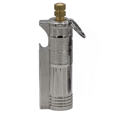Flint fuel lighter MATCH OIL SILVER